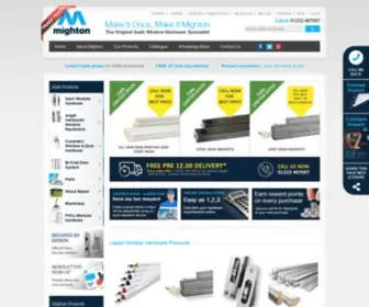 Mightonproducts.com(Sash Window Hardware) Screenshot