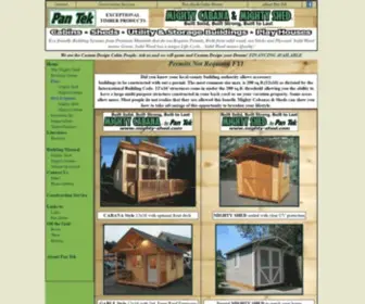 Mighty-Shed.com(Mighty Cabanas and Sheds) Screenshot