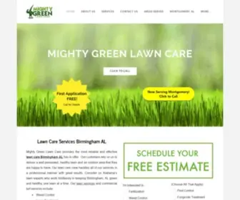 Mightygreen.com(The best lawn care Birmingham AL has to offer) Screenshot