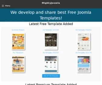 Mightyjoomla.com(Download Joomla Templates for Free) Screenshot