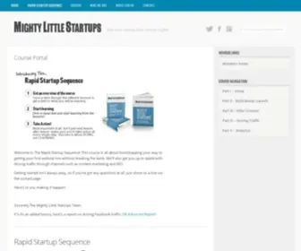 Mightylittlestartups.com(Course Portal) Screenshot