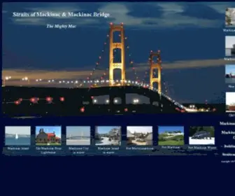 Mightymac.org(Mackinac Bridge and Straits of Mackinac) Screenshot