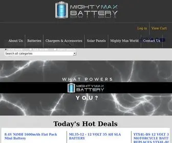 Mightymaxbattery.com(Check our Home page. Mighty Max Battery) Screenshot