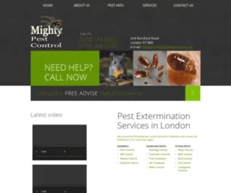 Mightypestcontrol.co.uk(Mighty Pest Control) Screenshot