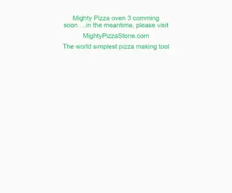 Mightypizzaoven.com(Home Pizza Oven and Outdoor pizza oven insert) Screenshot