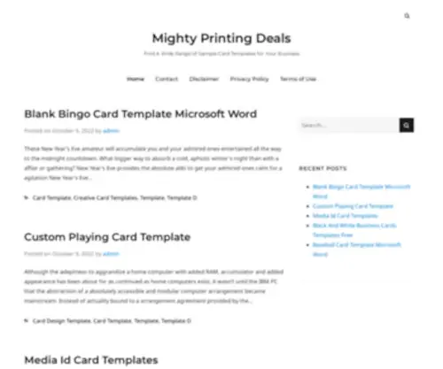 Mightyprintingdeals.com(Mighty Printing Deals) Screenshot