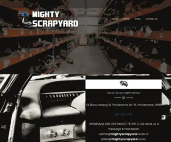 Mightyscrapyard.co.za(Mighty Scrapyard) Screenshot