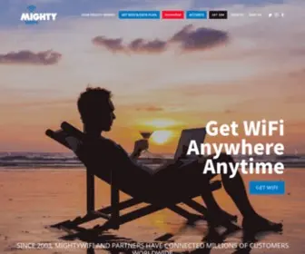 Mightywifi.net(US and Global Wifi hotspot device and services MIGHTY) Screenshot