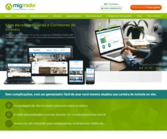 Migmidia.com.br(Sites para Corretores de Imóveis por R$ 34) Screenshot