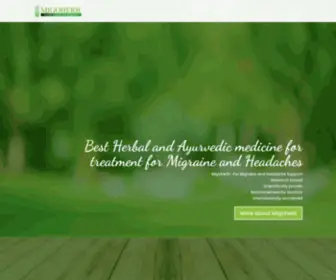 Migoherb.com(Migoherb-Best Herbal and Ayurvedic medicine for treatment of Migraine Headaches) Screenshot