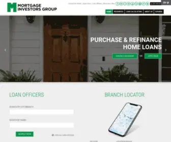 Migonline.com(Mortgage Investors Group) Screenshot