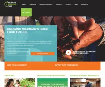 Migoodfoodfund.org(Michigan Good Food Fund) Screenshot