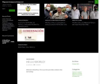 Migracion.com(Abogados en Migracion Emigracion Inmigraciones) Screenshot