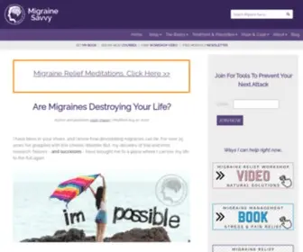 Migrainesavvy.com(Migraine Savvy) Screenshot