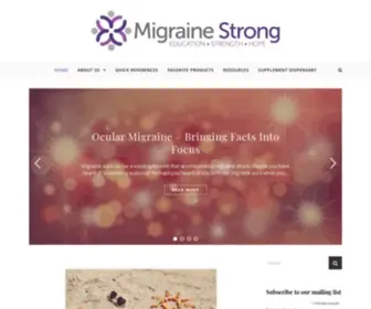 Migrainestrong.com(Migraine Strong) Screenshot