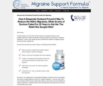 Migrainetreatmentgroup.com(Free Trial of Migraine Treatment) Screenshot