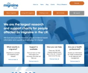 Migrainetrust.org(The Migraine Trust) Screenshot