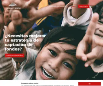 Migranodearena.org(Líderes en crowdfunding de donación) Screenshot