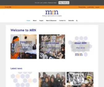 Migrantsrights.org.uk(Rights Network) Screenshot