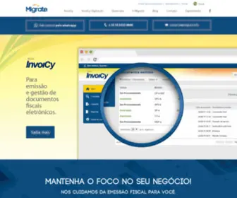 Migrate.com.br(Migrate Brasil Home) Screenshot
