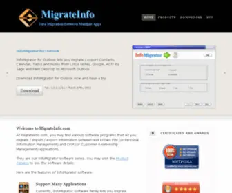 Migrateinfo.com Screenshot