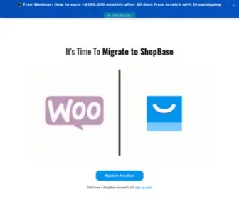 Migratetoshopbase.com(Migrate to ShopBase) Screenshot