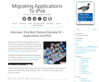 Migratingappstoipv6.com(A book from Dan York published by O'Reilly) Screenshot