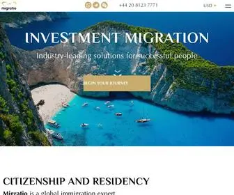 Migratio.com(Investment Migration Experts) Screenshot