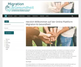 Migration-Gesundheit.org(Migration und Gesundheit) Screenshot