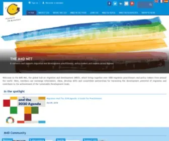 Migration4Development.org(Migration for development) Screenshot