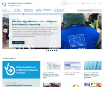 Migrationdataportal.com(Migration data portal) Screenshot