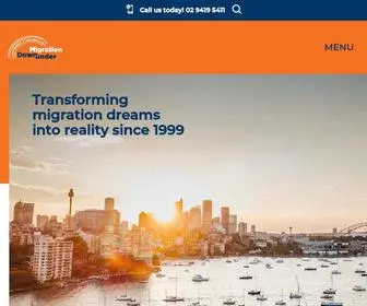 Migrationdownunder.com(Immigration Australia & New Zealand) Screenshot