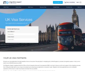 Migrationexpert.co.uk(Visa UK) Screenshot