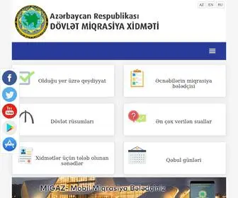 Migration.gov.az(Dövlət) Screenshot