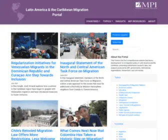 Migrationportal.org(Latin America & the Caribbean Migration Portal) Screenshot