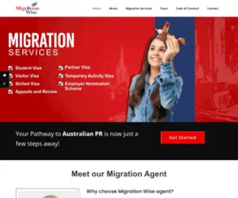 Migrationwise.net.au(Wise Decision for Migration) Screenshot