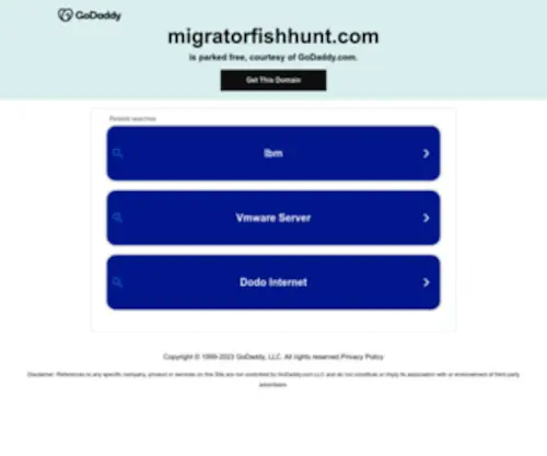 Migratorfishhunt.com(Migrator Charters) Screenshot