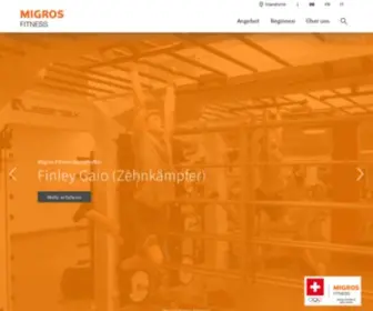 Migros-Fitness.ch(Willkommen bei Migros Fitness) Screenshot