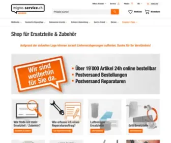 Migros-Service.ch(Ersatzteile) Screenshot