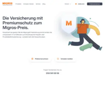 Migros-Versicherungen.ch(Migros Versicherungen) Screenshot