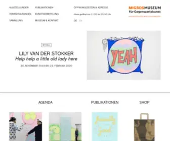 Migrosmuseum.ch(Migros Musem f) Screenshot