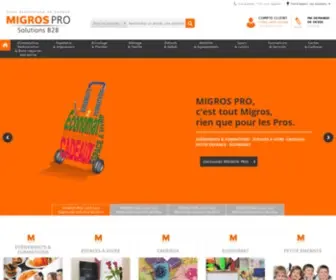 Migrospro.ch(MIGROS PRO) Screenshot