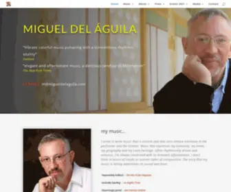 Migueldelaguila.com(Miguel del Aguila) Screenshot