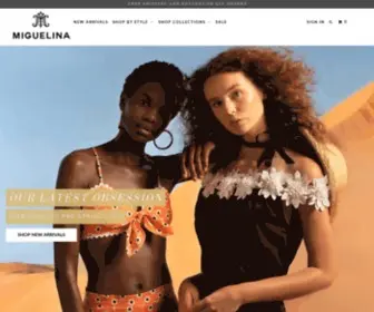 Miguelina.com(The international pioneer of luxury women’s resortwear since 1999. Made for jet) Screenshot