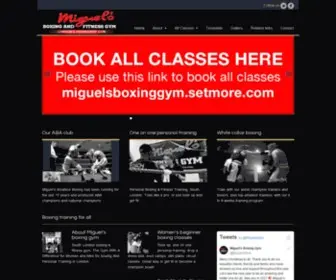 Miguelsboxinggym.co.uk(Miguel's boxing gym) Screenshot