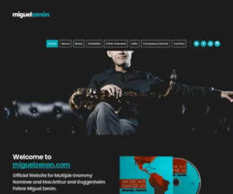 Miguelzenon.com(Miguel Zenón) Screenshot