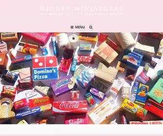 Miguesminiatures.com(DIY Miniatures For Every Mini Maker) Screenshot