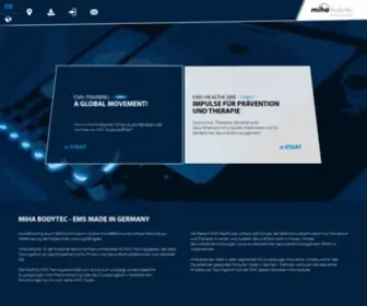 Miha-Bodytec.de(Miha bodytec) Screenshot