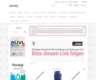 Miha-Shop.de(MiHa-GmbH Hannover Startseite) Screenshot