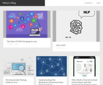 Mihaisplace.blog(Level up bit by bit with programming and life tips) Screenshot